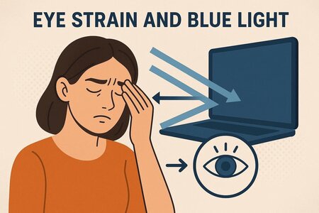 眼精疲労とブルーライトの関係